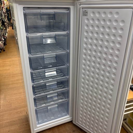 ☆ドリーム荒牧店☆ジモティー割引有☆【クリーニング済み】アイリス/1ドア冷凍庫/IUSD-18A-W/175L/2019年製