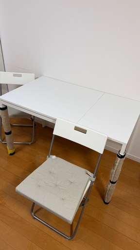 IKEA ダイニングテーブルセット　伸縮性テーブル