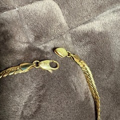 18k刻印有り！ダイヤモンド付き！ネックレスの画像