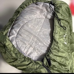 リクライ 寝袋用インナーシーツ 丸洗い 封筒型 シュラフ 寝袋 カーキ アウトドアの画像