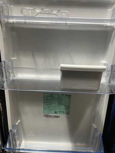美品 Hisense ハイセンス 2ドア ノンフロン冷凍冷蔵庫 HR-G16AM ミラードア 162L 2023年製