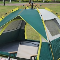 【新品・未使用】ワンタッチテント／設営簡単／2〜3人用の画像
