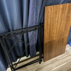 【値引き】折りたたみデスク(木目)の画像