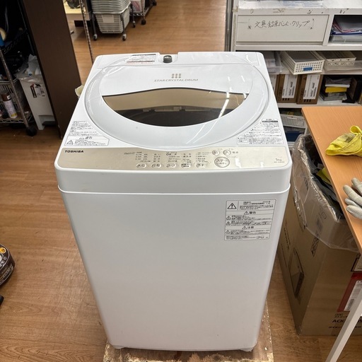 ☆ドリーム荒牧店☆ジモティー割引有☆【クリーニング済み】TOSHIBA/5kg洗濯機/AW-5G8/2020年製