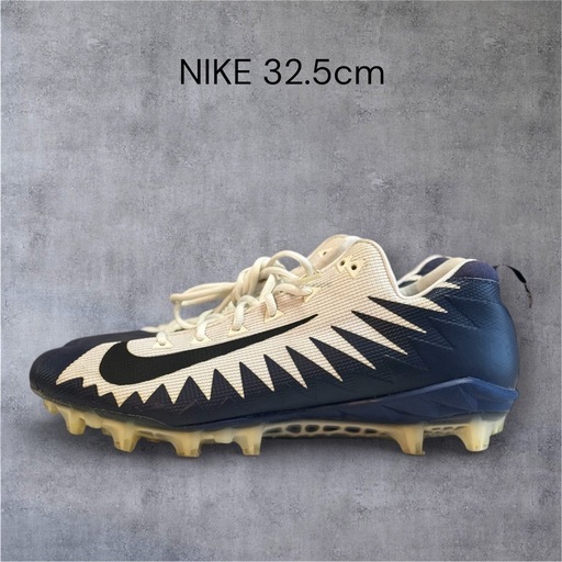 NIKE アメフト用スパイク アルファメナスエリート 白 紺 32.5cm