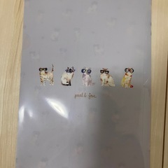 ジルスチュアート 猫柄クリアファイル A4サイズの画像