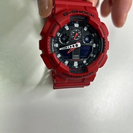 Gショック　CASIO赤　可動品