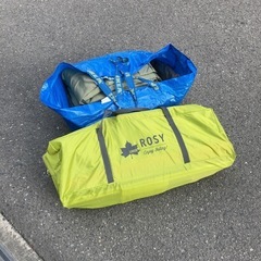 LOGOS ROSY キャンプテント グリーン 収納バッグ付きの画像