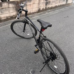 おまけ多数】クロスバイク 700C / OUTER LIMITS / ディープリム / 充電式ライト・スマホホルダー付の画像