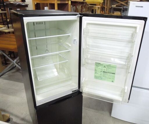 東芝 2ドア冷蔵庫 TOSHIBA 153L 2020年製 GR-R15BS(B) 100Lクラス ブラック 札幌市東区 新道東店