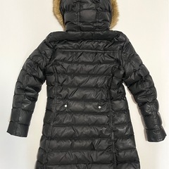 TOMMY HILFIGER レディース ダウンコート 黒 ファー付き ロング Sの画像