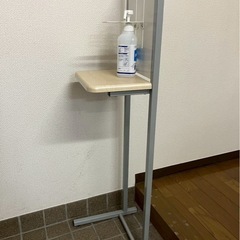 アルコール消毒液 ポンプスタンド AS-01 林製作所 盗難防止金具付きの画像