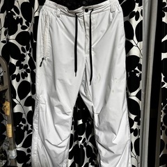 スキーウェア スノーボードウェア 上下セット 白 黄色 紺 Mサイズの画像