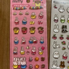 ミッフィ　ボンボンドロップ風　　クリスタル　シールの画像
