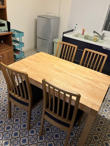 寸法追記しました　IKEA ダイニングテーブル　ダイニングチェア