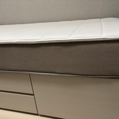 ニトリ　シングル　マットレス+収納付きベッドフレームの画像