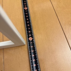 スリム物干しラック白の画像