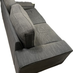 IKEA 2人掛けソファ　ダークグレーの画像