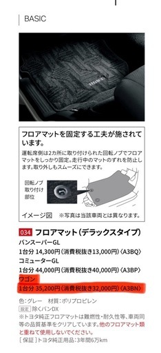 ハイエース　ワゴンGL  フロアマット