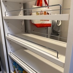 キッチンラック 隙間収納 20cm 9段 ホワイト 美品の画像