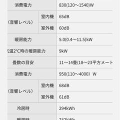 パナソニック製　エアコン　　の画像