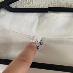 ホワイト 半袖シャツ XLの画像
