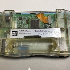 ワンダースワンカラー クリスタルブルー　バックライトips換装カスタムの画像