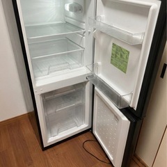 【無料/0円】2021年製！アイリスオーヤマ 2ドア冷蔵庫 (142L) / 黒 / IRSD-14A-B / 引っ越し処分の画像
