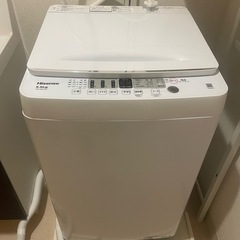 洗濯機5.5kg 保証書付きの画像