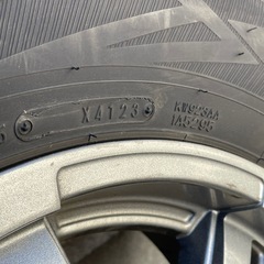 使用可能　ハイエース等に　195/80R15 スタッドレスホイールタイヤセットの画像