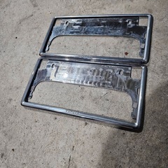 ⑤トヨタ純正ナンバーフレーム2枚セット！の画像