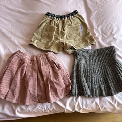 140cm 女の子　キッズ　ミニスカート　ショーパン　まとめ売り　セットの画像