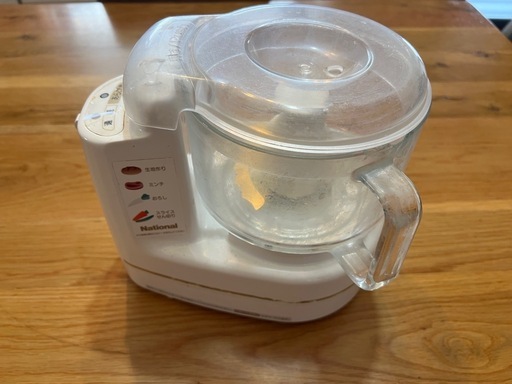 Nationalフードプロセッサー MK-K78 (リブートお片付け) 立田の