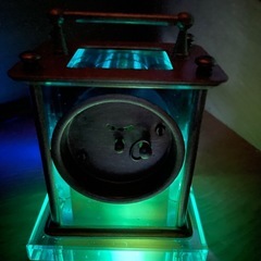 精工舎　ガラス時計　OH済品　オーシャンブルー　ジャンク扱い出品の画像