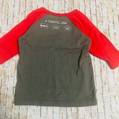 【Hus Hush・100】子ども服　トップス　ロングTシャツ　長袖　10分丈の画像