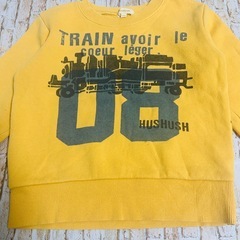 【Hus Hush・100】子ども服　トップス　ロングTシャツ　長袖　10分丈の画像