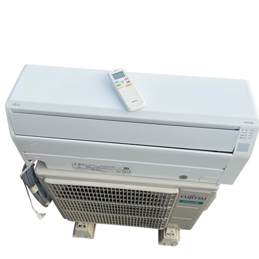 ★◯ 富士通 nocria ルームエアコン AS-C221L-W 2021年製 主に6畳用 リモコン付き