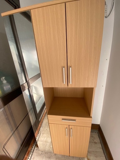 ニトリ大型ミラー付きシューズBOX