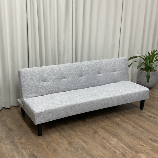 KB-10【新入荷　アウトレット品】オハイオ　ソファベッド　グレー