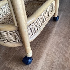 ラタンワゴン【町田市再生家具】253253の画像