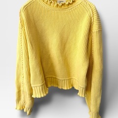 LOWRYS FARMローリーズファーム フリル付きセーター イエローの画像