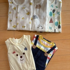 ベビー服 肌着 ロンパースセット50〜60の画像