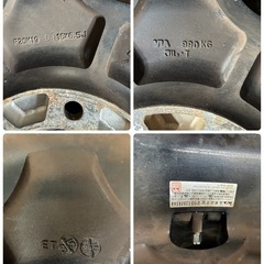 お値下げ‼️ ハイエース　キャラバン等に‼️ アルミホイール16インチ　6.5J  6H  ET35　LUGTEC PANDORA 4本セットの画像