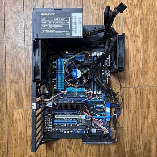 オープンフレームハイスペックPC （Win11, Core i7-3770K, メモリ16GB