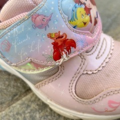 光る靴 アリエル スニーカー ピンク 17cmの画像