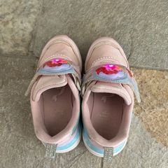 光る靴 アリエル スニーカー ピンク 17cmの画像