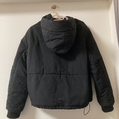 レディース 中綿フーディコート ブラック サイズフリーの画像