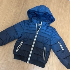 H&Mグラデーションダウン・韓国ファッション総柄トレーナーの画像