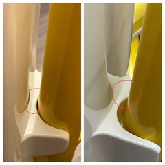 【テーブル付】アンパンマン まめチェアー（豆イス）イエローの画像