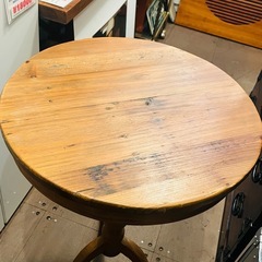 関家具 CRASH GATE（クラッシュゲート） Knot antiques（ノットアンティークス） クリップ サイドテーブル 廃盤 無垢材 丸テーブル カフェテーブル インダストリアル / CRASH GATE Knot antiques Clip Side Table Solid Wood Vintage Styleの画像